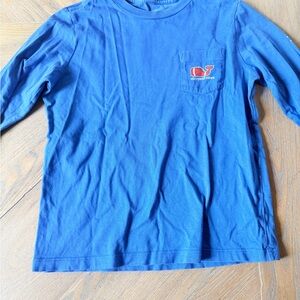 Vineyard Vines Kids Royal Blue Long Sleeve Tee